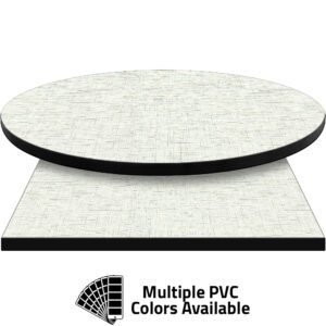 3mm PVC Edge Manufactured Table Tops - Pinnacle Heathered Linen laminate
