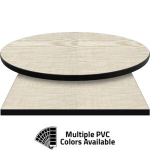 3mm PVC Edge Manufactured Table Tops - Pinnacle Ivory Linen laminate