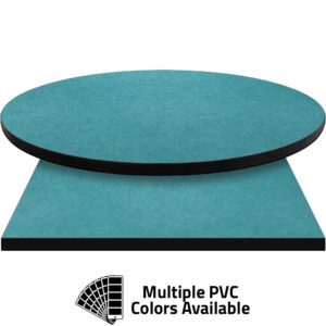 3mm PVC Edge Manufactured Table Tops - Pinnacle Turquois Fiber laminate