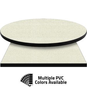 3mm PVC Edge Manufactured Table Tops - Pinnacle White Galaxy laminate