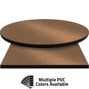 3mm PVC Edge Manufactured Table Tops - Pinnacle Copper Metallic laminate