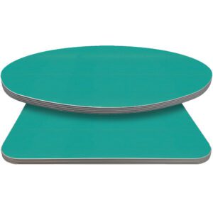 Retro T-Mold Manufactured Table Tops - Pinnacle Poppy Green laminate