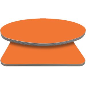 Retro T-Mold Manufactured Table Tops - Pinnacle Tangerine laminate
