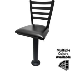 SL6301 Ladderback Bar Height Bolt Down Pedestal Stool